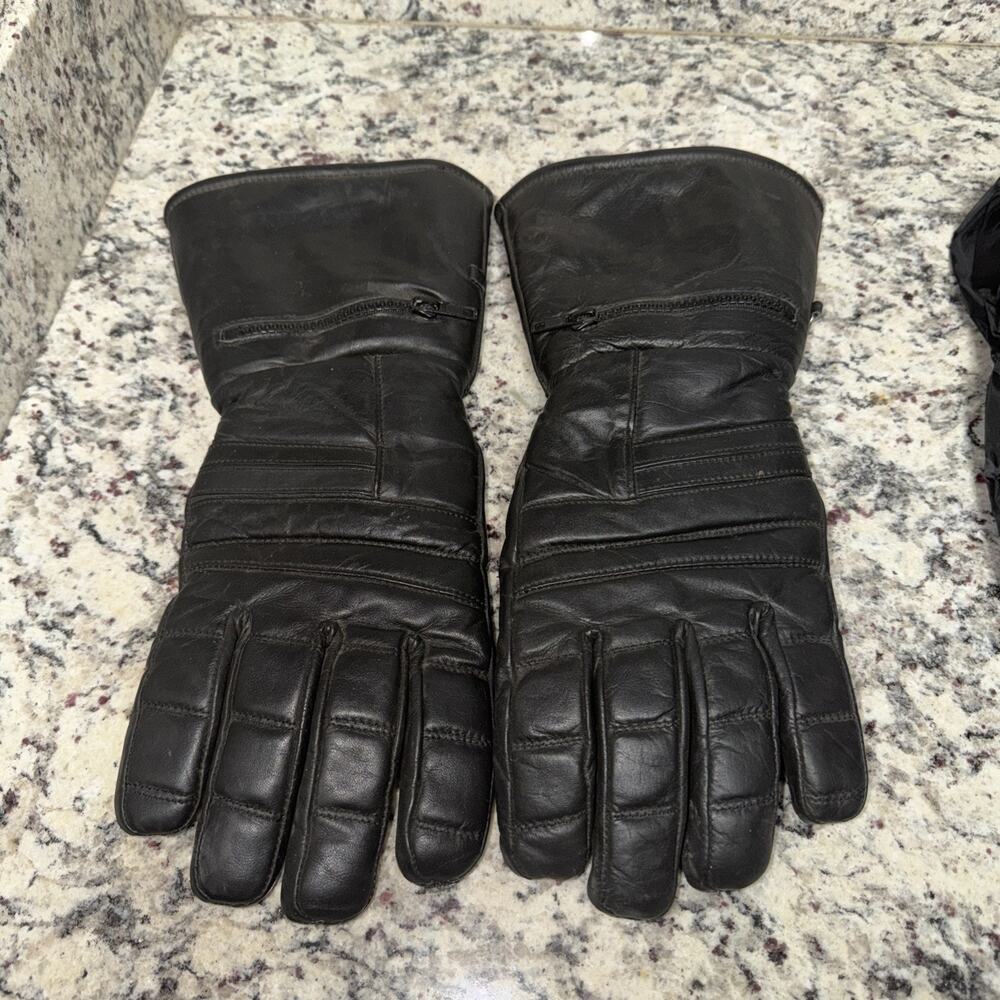 First FI-120-GL Mens Leather Waterproof & Insulated Motorcycle Riding Gloves